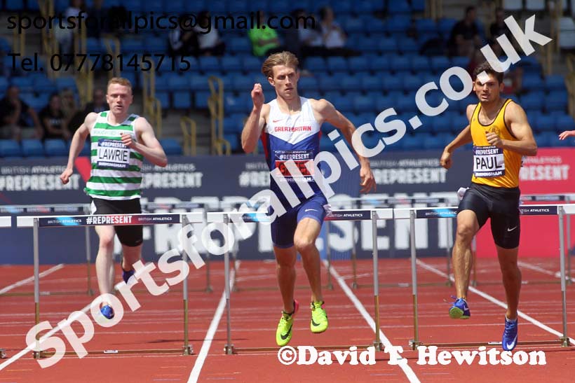 Mens 400 metres Hurdles, World Championship Team Trials, Alexander Stadium, Birmingham